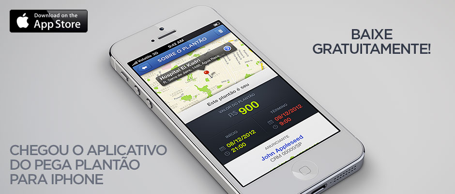Pega Plantão iOS - Aplicativo para iPhone